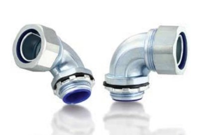 弯角锌制金属软管接头